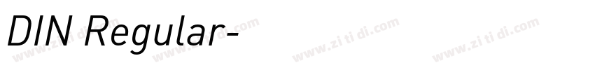 DIN Regular字体转换